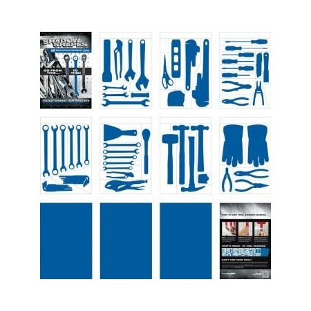 Accuform SHADOW SHAPES TOOL SHADOW LABEL PVR100BU PVR100BU